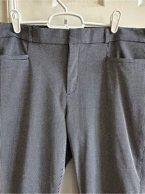 BR Sloan Fit Black & White Micro-Checkered Dress Pants